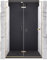 IMPALLI Box Doccia A Nicchia H200 Cm Anta Battente Magnetica Estensibile 118,5-120,5 Cm Cabina Doccia Reversibile Cristallo Temperato 8 Mm Finitura Trasparente Profili Alluminio (ORO SPAZZOLATO 120)