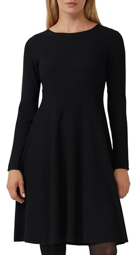 s.Oliver Ausgestelltes Feinstrick-Kleid mit Rippstruktur