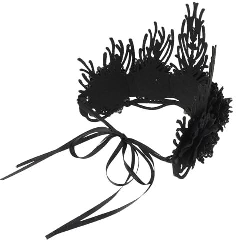 Homoyoyo Gothic-kopfschmuck Aus Vintage-stil Schwarze Blumen-tiara Barock-krone Für Halloween-party Cosplay-kostümschmuck Für Damen Haarreif Mit Blumendekor