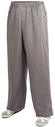Pantalon de Kung Fu et Tai Chi - En coton (léger), gris, Körpergröße: 180cm