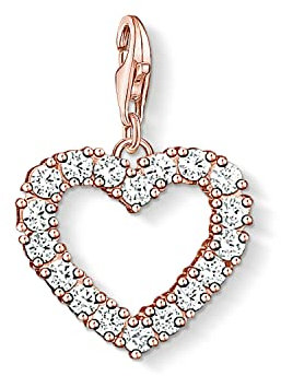 THOMAS SABO Damen-Charm-Anhänger Herz Charm Club 925 Sterling Silber 1574-416-14