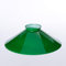 Lampenschirm Glasschirm Schusterschirm Grün glänzend Ø 25cm mit Rand für E27 Fassung