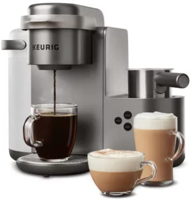 Keurig K-Cafe C Single Serve K-Cup Pod C Latte and Cappuccino Maker, Coffee Machines, Coffee Accessories, 12, Nickel