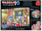 Jumbo Spiele Wasgij Mystery 17 Friede, Freude, Eierkuchen - Puzzle 1000 Teile