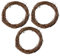 XHONG 3Pcs Natural Grapevine Wreath Diy Grapevine Wreath Craft Christmas Front Door Wreath Decor Grapevine Wreath Ring Rattan Wreaths Thanksgiving Home Wedding Window Hanging Decor
