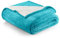 Utopia Bedding Sherpa Decke [Türkis, 228x167 cm] - 480GSM Thick Warm Plüsch Fleece Wendedecke für Bett, Sofa, Couch, Camping und Reisen