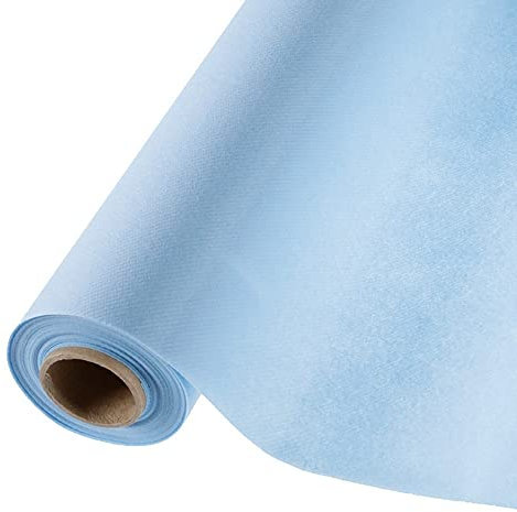 Générique Nappe Papier INTISSÉ Rouleau 6X1.2M Bleu Clair