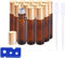 12 Stück 10ml Ätherische Öle Roller Flaschen Braun Bernstein Glasflaschen Edelstahl Roller Bällen für aromaöl und duftöl nachfüllbares (Trichter, Flaschenöffner, Pipetten)