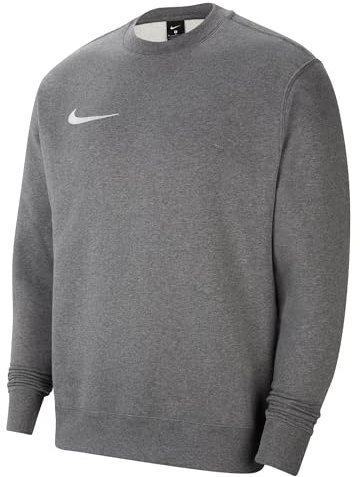 Chandail de Soccer à Manches Longues en Molleton pour Grand Enfant, Taille XS, Charcoal Heathr/Blanc
