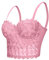 Woboren Damen Korsett Bustier BH Dessous Tank Top Trägertop Crop Top Corsage Clubwear Shirt Unterhemd top (Rosa, S)