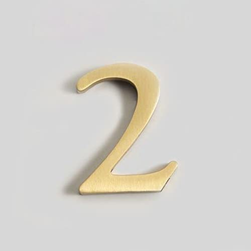 3D Selbstklebende Messing Haus Plaque Zahlen Aufkleber 0-9 Buchstaben ABC Metall Galvanisiertes Digitales Türschild Für Wohnung Zimmer Hausnummer Schild Briefkasten Adresse Straße Hotel Innen (2)