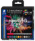 STAEDTLER Kalligraphie Fasermaler pigment Arts, 2,00 mm Kalligraphiespitze, pigmentierte Premium-Zeichentusche, wasserfest, 12 Handlettering Filzstifte in sortierten Farben im Kartonetui, 375 C12