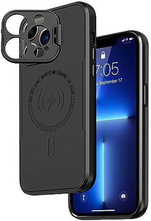 Pepmune for iPhone 13 Pro Max Case with Stand, Compatible with MagSafe, Military Grade Shockproof Heavy Duty Protective Case, Black