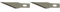 Fiskars Lames de rechange originales pour Cutter de précision Fiskars, n°11, 5 unités, Acier, Argent, Précision, 1003903 (Lot de 2)