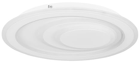 EGLO LED Deckenleuchte Palagiano 1, runde Deckenlampe | Deckenbeleuchtung aus Metall und Kunststoff in Weiß, Lampe in neutralweiß, Ø 38 cm