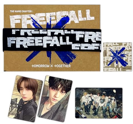 The Name Chapter : FREEFALL - TXT (Weverse Albums - Version A) Band + Weverse Card + Track Card + Sticker + QR Card + Card Envelope + Photo Card + 5 Extra Photocards