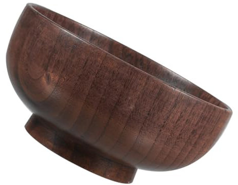 TOPBATHY Wooden Serving Bowl, Wood Large Salad Bowl Fruit Bowl Big Mixing Bowl Spaghetti Container Nuts Holder for Fruits, Salads, Pasta