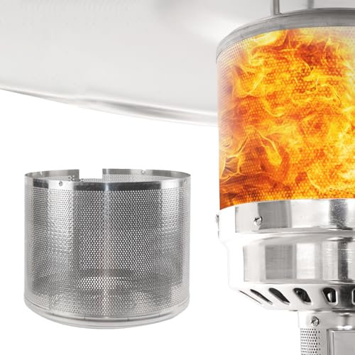 elysia Patio Heater Burner Net Cover Replacement Parts 304 Stainless Steel Double- Cover Heating Applied To Most Gas Patio Heater 10 3/4Diameter