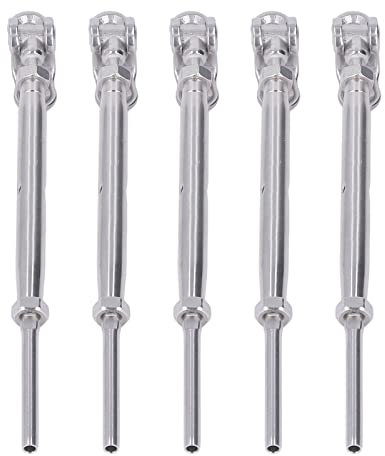 Kit De Tornillos De Tracción Estampados Con Rosca De Acero Inoxidable De 5 Piezas De 1/8 Pulg. Para Barandillas De Cables Marinos: Construcción Duradera Y De Alta Precisión Para Una Instalación Segura