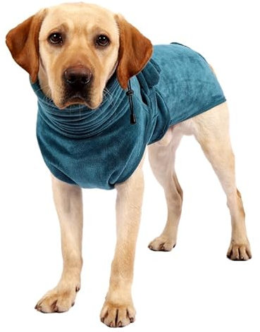 EUYIMOMO Bademantel Hund Hundebademantel Badetuch stark wasserabsorbierend Baden schnell trocknend Kleidung kleine mittlere große Hunde goldenes Haar Haustier Bademantel (Color : A, Size : XL)