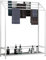 Handtuchständer Freistehend Weiß, Handtuchhalter mit Ablage und 4 Stangen Stehend, Platzsparend Metall Badetuchhalter, 80 × 25 × 120 cm (White)