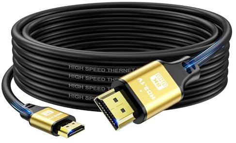 jojobnj 4K Câble HDMI 6m, Haute Vitesse 2.0 HDMI Câble 4K@60Hz 18Gbps, Ultra HD,Ethernet Audio retour, vidéo 4K,1080p,3D,Arc, HDR Compatible avec Xbox,PS5/PS4,TV, Blu-ray,ordinateur portable ect