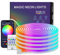 PSTAR 5m Neon LED Strip, IP67 Wasserdicht, App/Fernbedienung, Silikon DIY Flexibel, 5V Musik Synch, für Innen- und Außendekoration