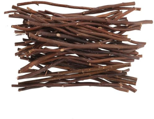 Zerodeko 50 Stück Natürliche Holzstäbe zum Basteln mit Haltbarkeit und Vielseitiger Verwendung für Selbstgemacht Bastelzubehör und Kreative Projekte