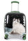 Zaino Porta Gatto con Oblo Trasparente, Trasportino per Gatti Rigido con Ruote e Maniglia Estensibile, per Animali di Piccola Taglia Conigli Cuccioli