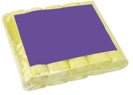 YANFJHV Pack of 5/100 Strong Bin Liners, Colourful Clear Bin Liners, Bathroom Bin Liners, Plastic Bags for Home, Kitchen, Corn Starch (Yellow, One Size)