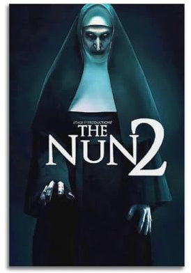 LERIAENHD Poster The Nun II auf Leinwand, ästhetisches Cover-Poster, Vintage, dekoratives Gemälde für Wohnzimmer, Schlafzimmer, 30 x 45 cm, ungerahmter Stil