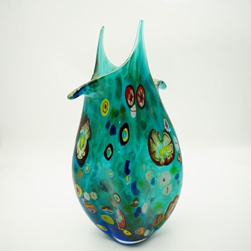 Vase Murano-Stil Laura Höhe ca. 43cm Handarbeit