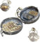 Handmade Triple Moon Silver Locket with Tree of Life Design and an Attached Crystal - Enchanting Spell Locket