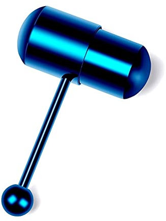YIZITU Vibrierende Zunge, gemischte Farben, stachelig, gerade, Körperpiercing, Schmuck, Zunge für Damen und Herren