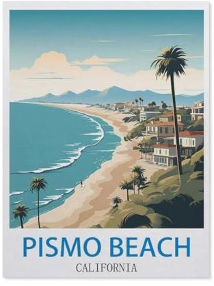 Pismo Beach, Kalifornien – Surfen，Klassisches Puzzle 3D Puzzle DIY Kit Papier Spielzeug Einzigartiges Geschenk（50x70cm）-CJ79