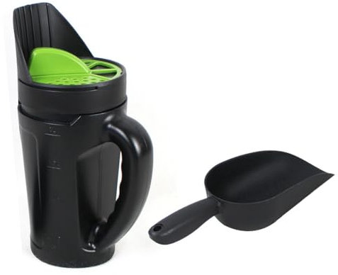 Uhidka Spandiconcime Portatile, Spandiconcime Manuale per Prato e Giardino per Semi di Erba, Sale, Ghiaccio, Scioglimento, Terra, Scuotitore per Semi Regolabile