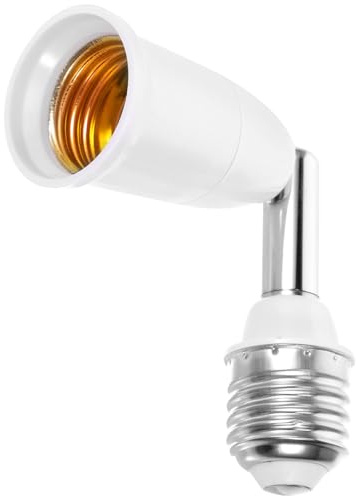 jojofuny Rallonge De Douille E27 Flexible Avec Tête Pivotante 360° Adaptateur De Douille D'Extension Pour Éclairage Domestique Bricolage Et Ajustement Facile