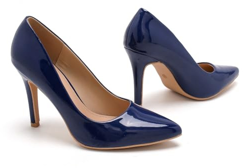 Gizelle Women Stiletto High Heel Pointed Pumps Ladies Party Clubbing Work Court Shoes Size 3-12