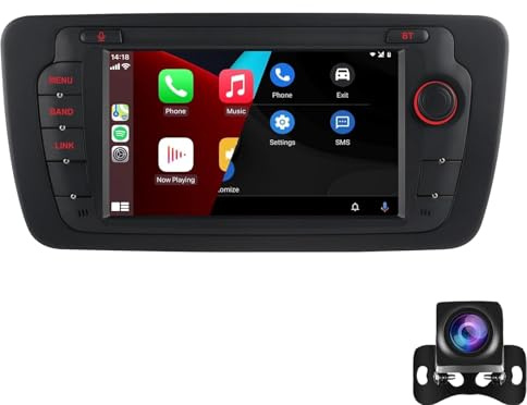 Estéreo para Coche Android 14 para Seat Ibiza 6J (2009-2014) - Radio con navegación GPS, Pantalla táctil IPS de 7, WiFi, Bluetooth, Mirror Link, diseño Delgado (Modelo: M100S)