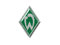 Werder Bremen Sticker/Aufkleber Raute 3 D
