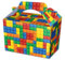 MustBeBonkers Building Blocks/Bricks Box - Kids Food Meal Picnic Birthday Party Bag Plate Boxes - (12 Boxes)