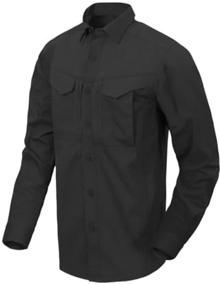 Helikon Men's Defender Mk2 Long Sleeve Shirt Black Size M