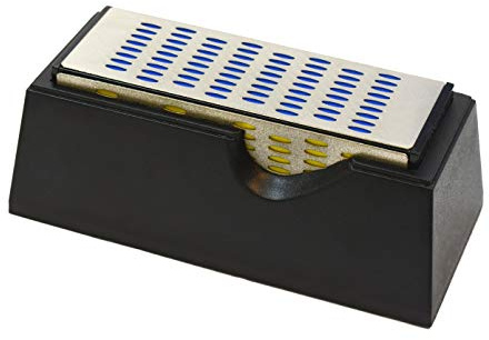 4 Sided Sharpening Stone Diamond Hone Block Kitchen Knife Sharpener Whetstone