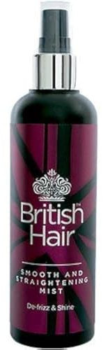 British Hair Smooth and Straightening Mist for all Hair Types - Heat Styling Spray - Professional Haircare Range (200ml)