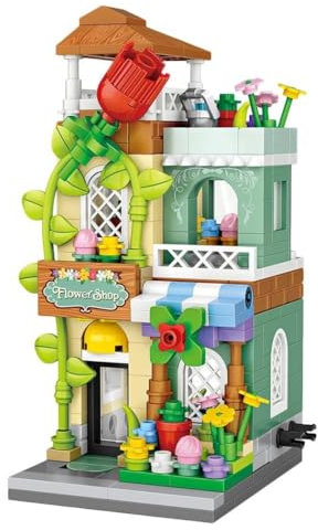 LOZ Jeu de Blocs de Construction pour Construire et Jouer. Magasin de Fleurs