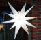 GURU SHOP 3D Batterie Außenstern Kaspar, Weihnachtsstern, Faltstern mit 18 Spitzen Incl. 7 m Kabel & LED Leuchtmittel - Ø 55 cm 4xAA Weiß, Kunststoff, Weihnachtsstern, Adventsstern