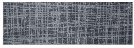 Akzente Feel Luxus-Fußmatte 35 x 100 cm, Made in EU, Polyester Oberfläche, Latex Rückseite, rutschfest, allergikerfreundlich, für Badezimmer & Fußbodenheizung geeignet, kuschlig weich