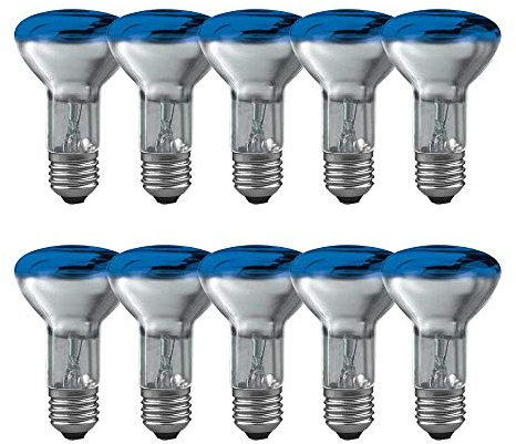 10 x Paulmann Glühbirne Reflektor R63 40W E27 Blau Glühlampe dimmbar
