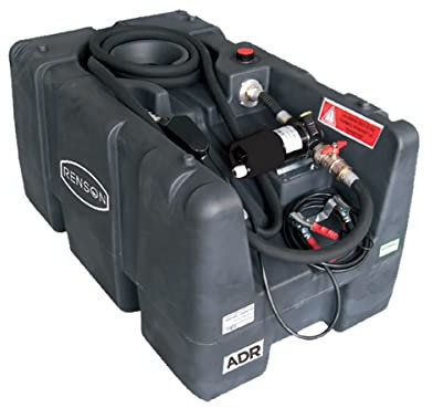 Cuve pour voiture 200L, Gasoil/GNR avec pompe 12V 40L/min, Cuve fuel de ravitaillement pour stockage gazole avec station de remplissage et pistolet automatique