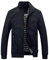 Allthemen Giubbotto da Uomo Leggero Giacca Militare Comodo Giacca Casual Primavera Autunno Aviatore Collo Alto Estate #1601 Nero L
